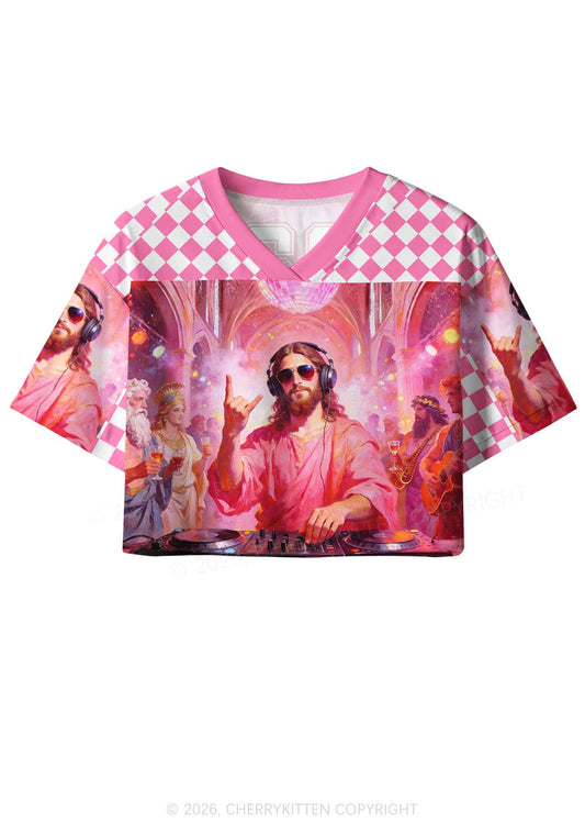 DJ Jesus Y2K Crop Sport Jersey Shirts Cherrykitten