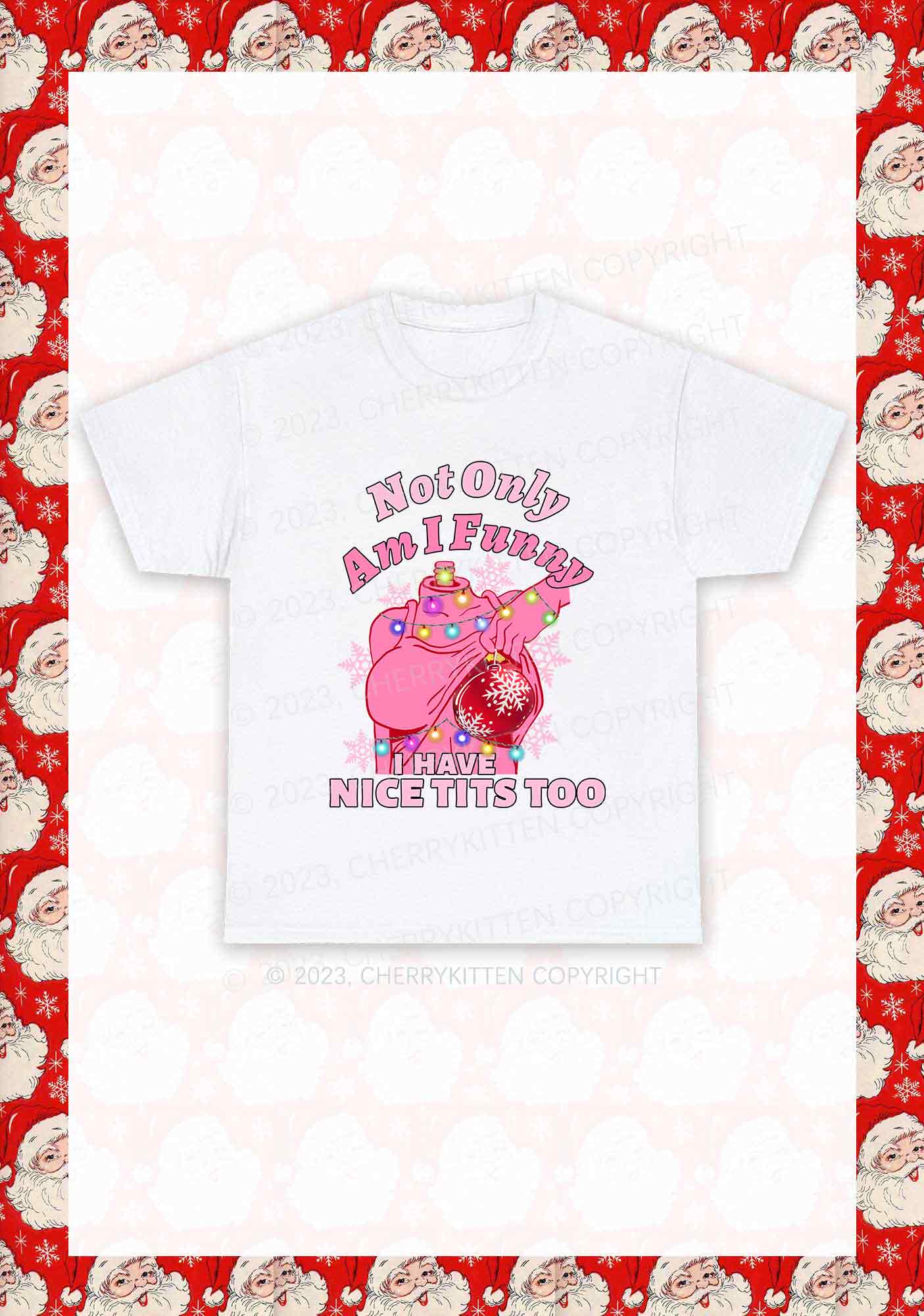 I Have Nice Dots Too Christmas Y2K Chunky Shirt Cherrykitten
