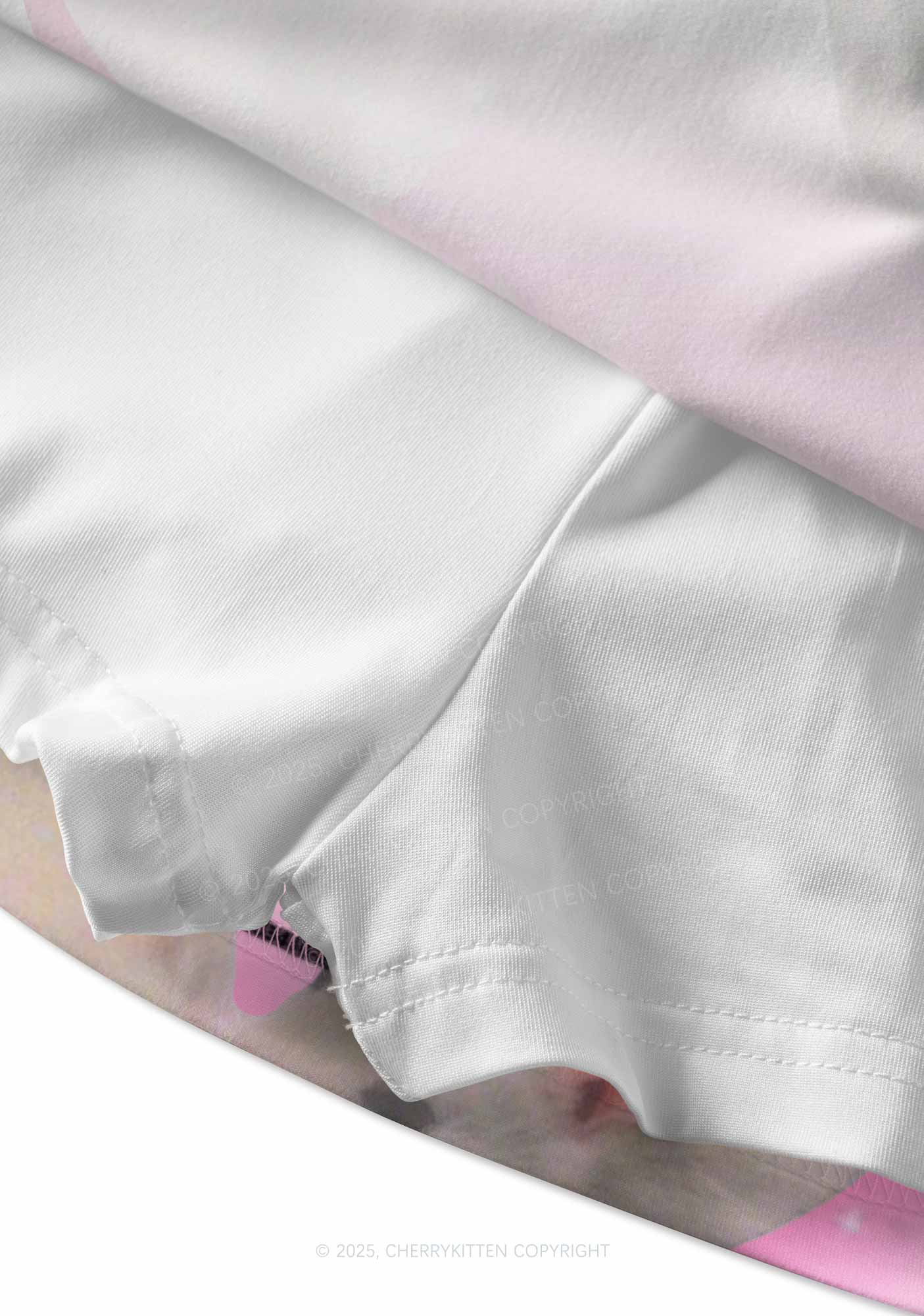 Pink Sweet Rats Valentine's Day Y2K Print Mini Skirt Cherrykitten