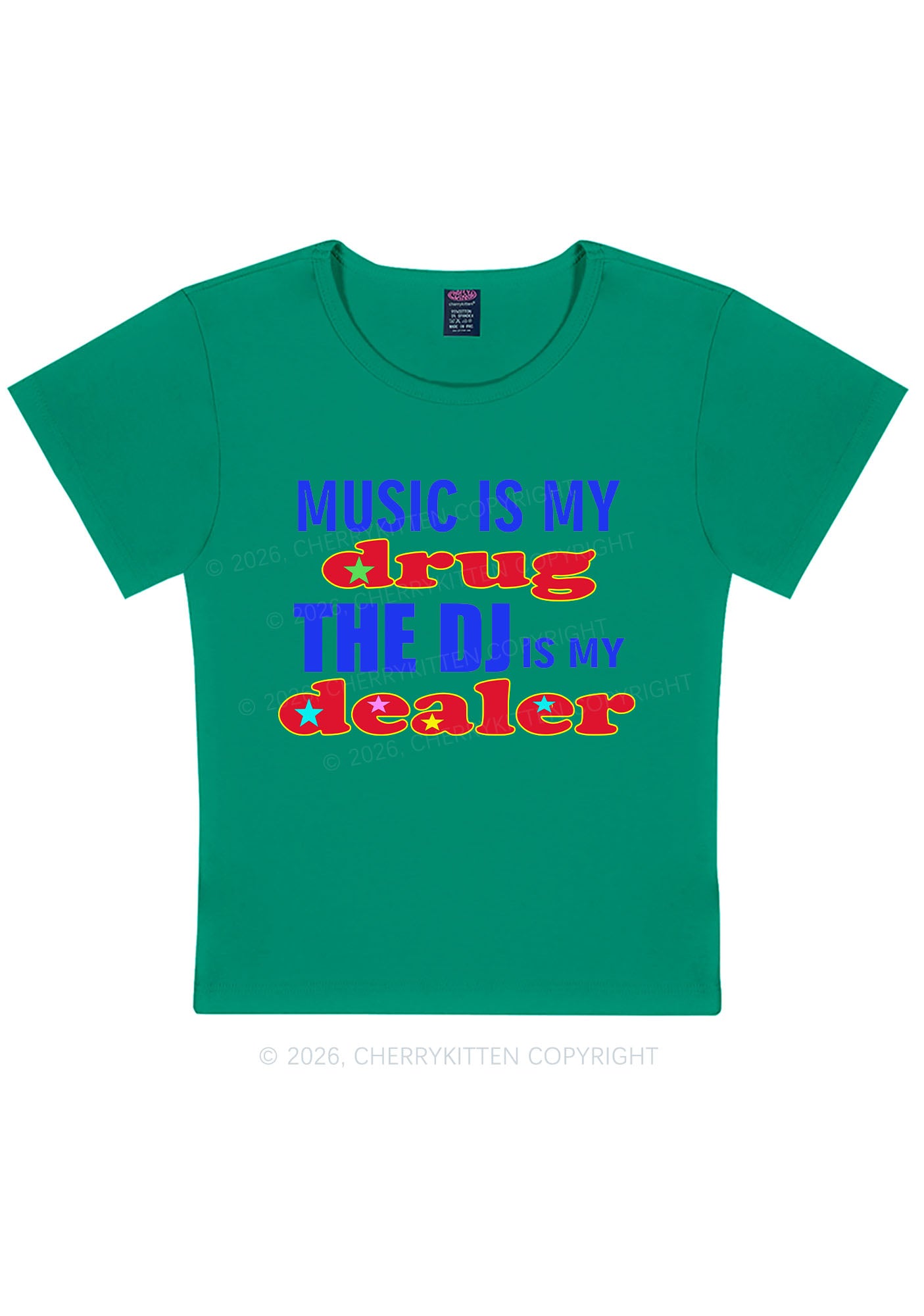 Music Is My Drxg Y2K Baby Tee Cherrykitten