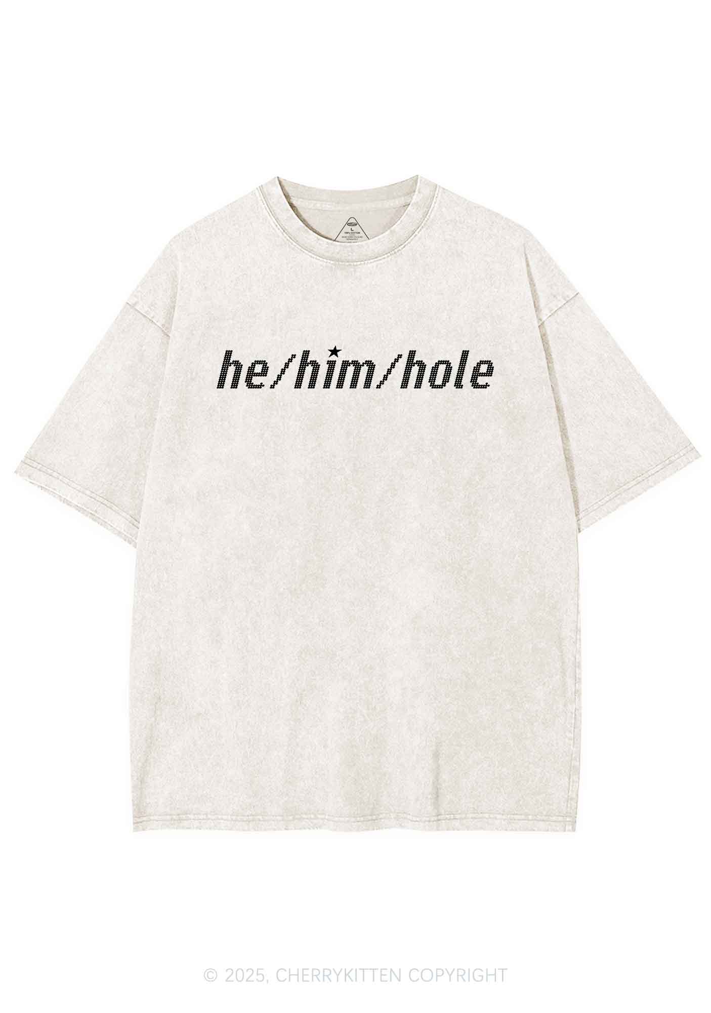 He Him Hole Pride Y2K Shirts Washed Tee Cherrykitten