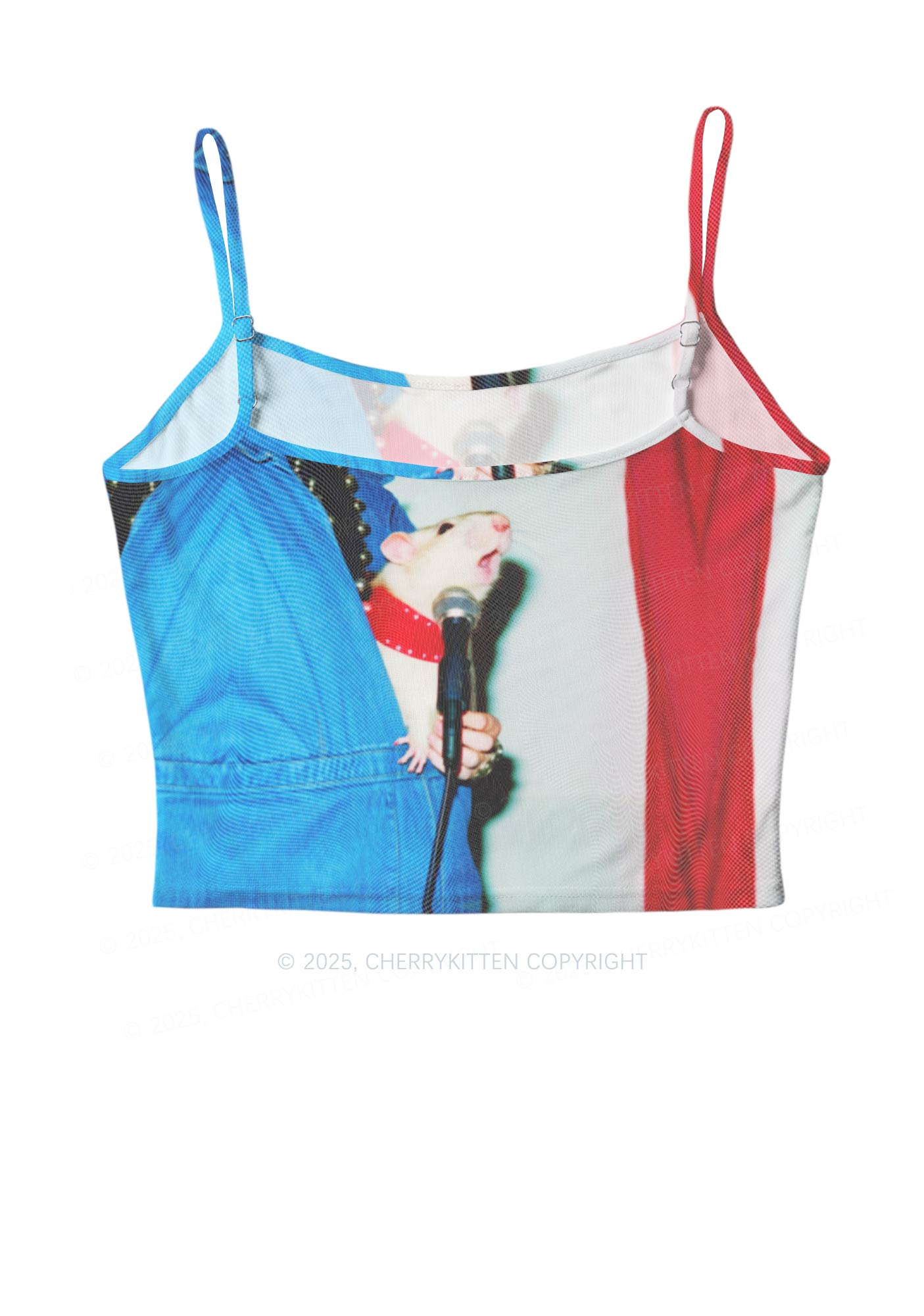 Singer Ratz Y2K Mesh Cami Tank Cherrykitten