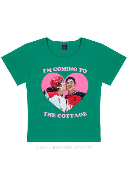 Coming To Cottage HR Y2K Baby Tee Cherrykitten