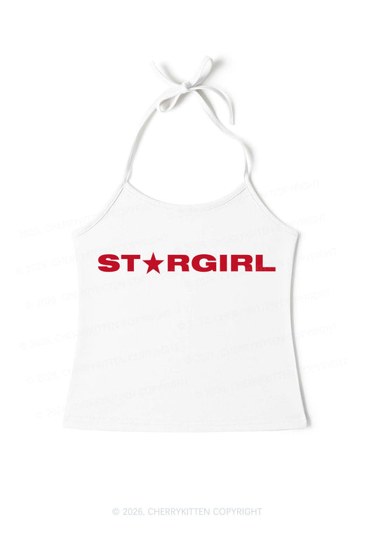 Red Stargirl Y2K Halter Neck Cami Cherrykitten