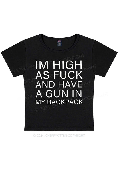 Im High Y2K Baby Tee Cherrykitten
