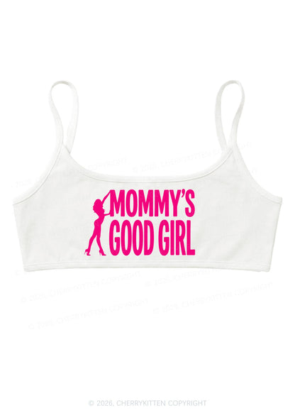 Mommys Good Girl Y2K Super Crop Cami Cherrykitten