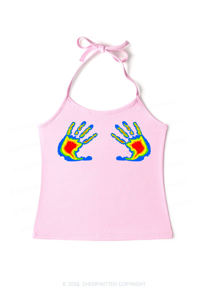 Thermal Hands Y2K Halter Neck Cami Cherrykitten