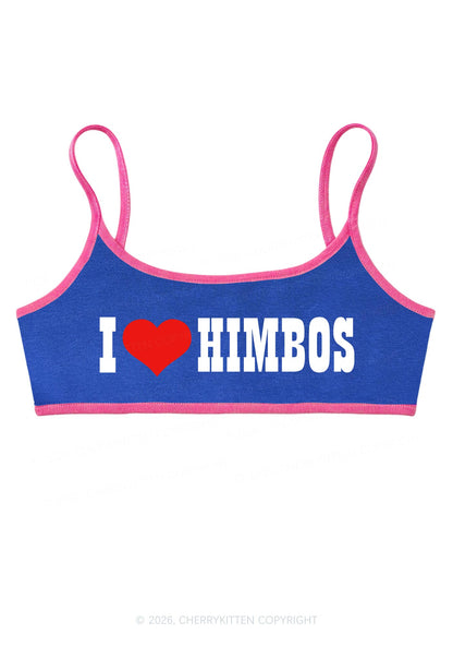 I Love Himbos Y2K Super Crop Cami Cherrykitten