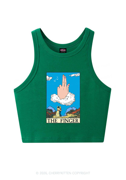 The Lesbians Finger Pride Y2K Crop Tank Top Cherrykitten