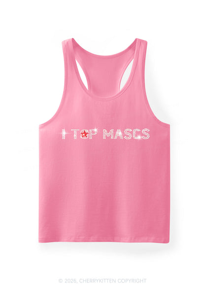 Rhinestone I Top Mascs Pride Y2K Men Racerback Tank Top Cherrykitten