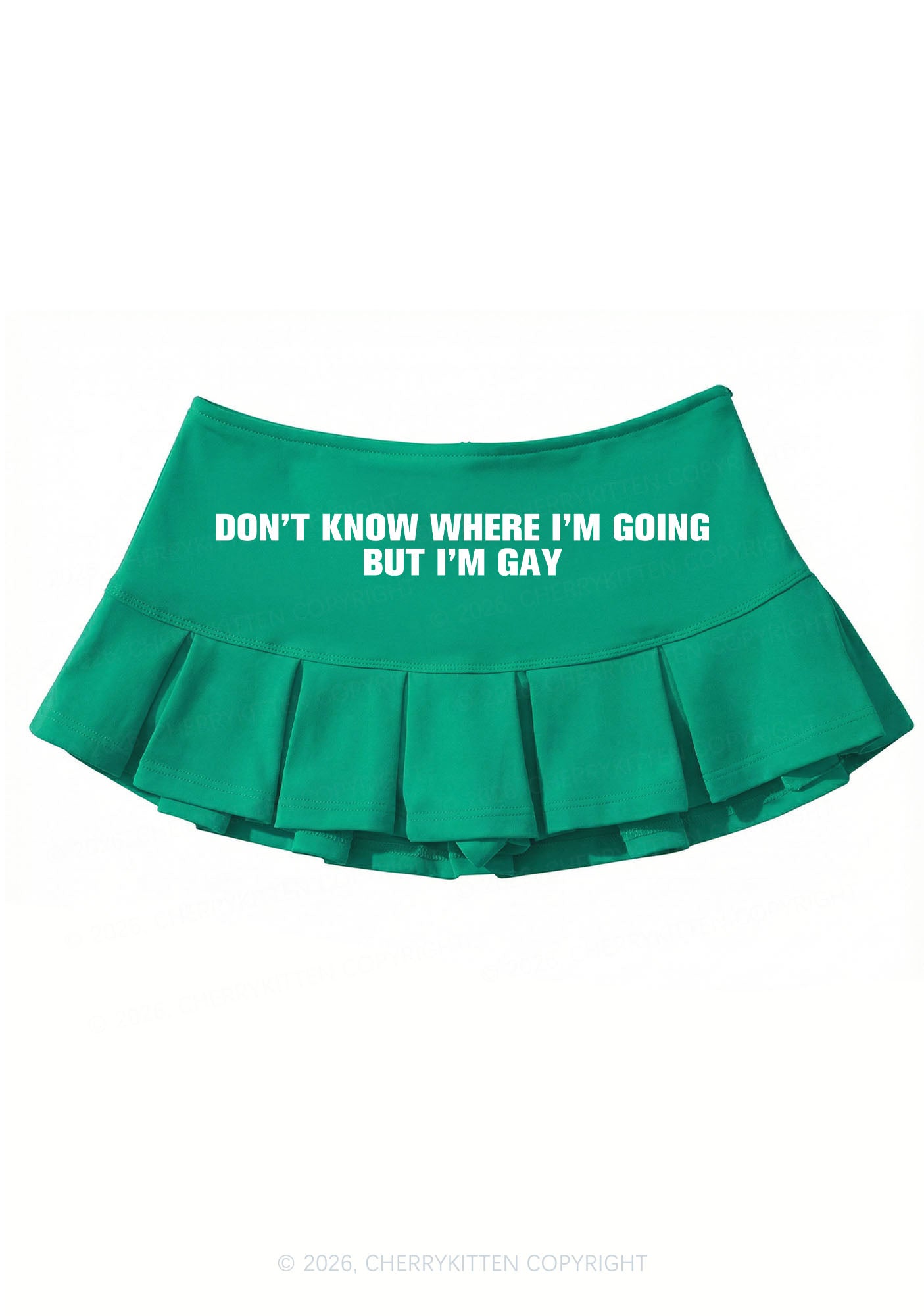 But Im Gay Pride Y2K Mini Pleated Skirts Cherrykitten