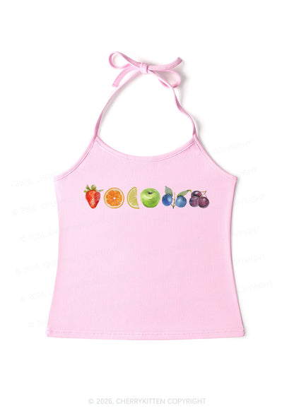 Six Fruity Pride Y2K Halter Neck Cami Cherrykitten