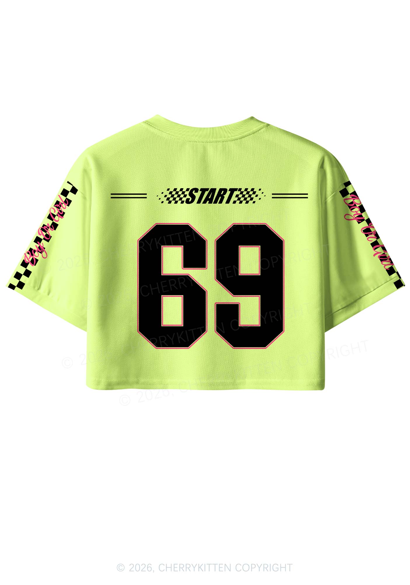 Boy Or Girl Pride Y2K Crop Sport Jersey Shirts Cherrykitten