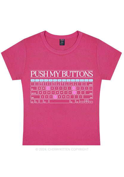 Curvy Push My Buttons Y2K Baby Tee Cherrykitten