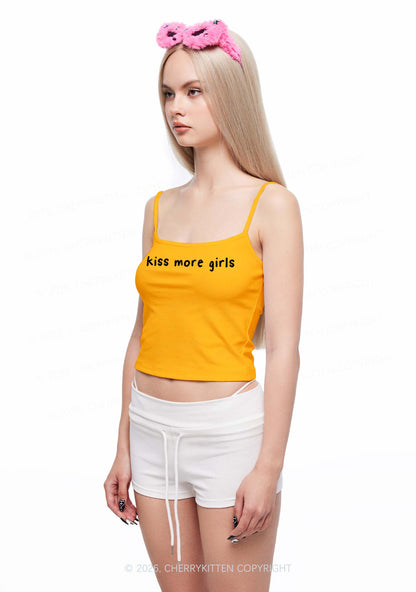 Kiss More Girls Pride Y2K Spaghetti Strap Cami Cherrykitten