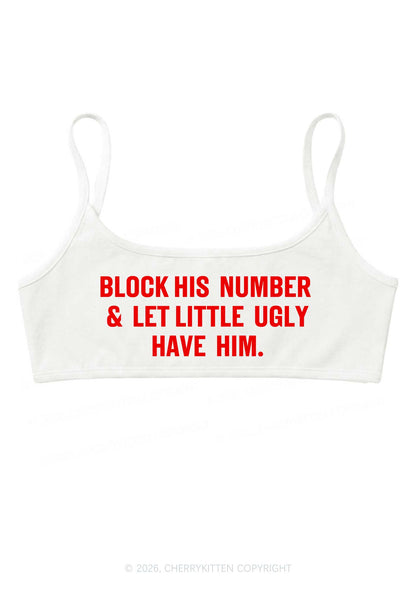 Let Little Ugly Have Him Y2K Super Crop Cami Cherrykitten
