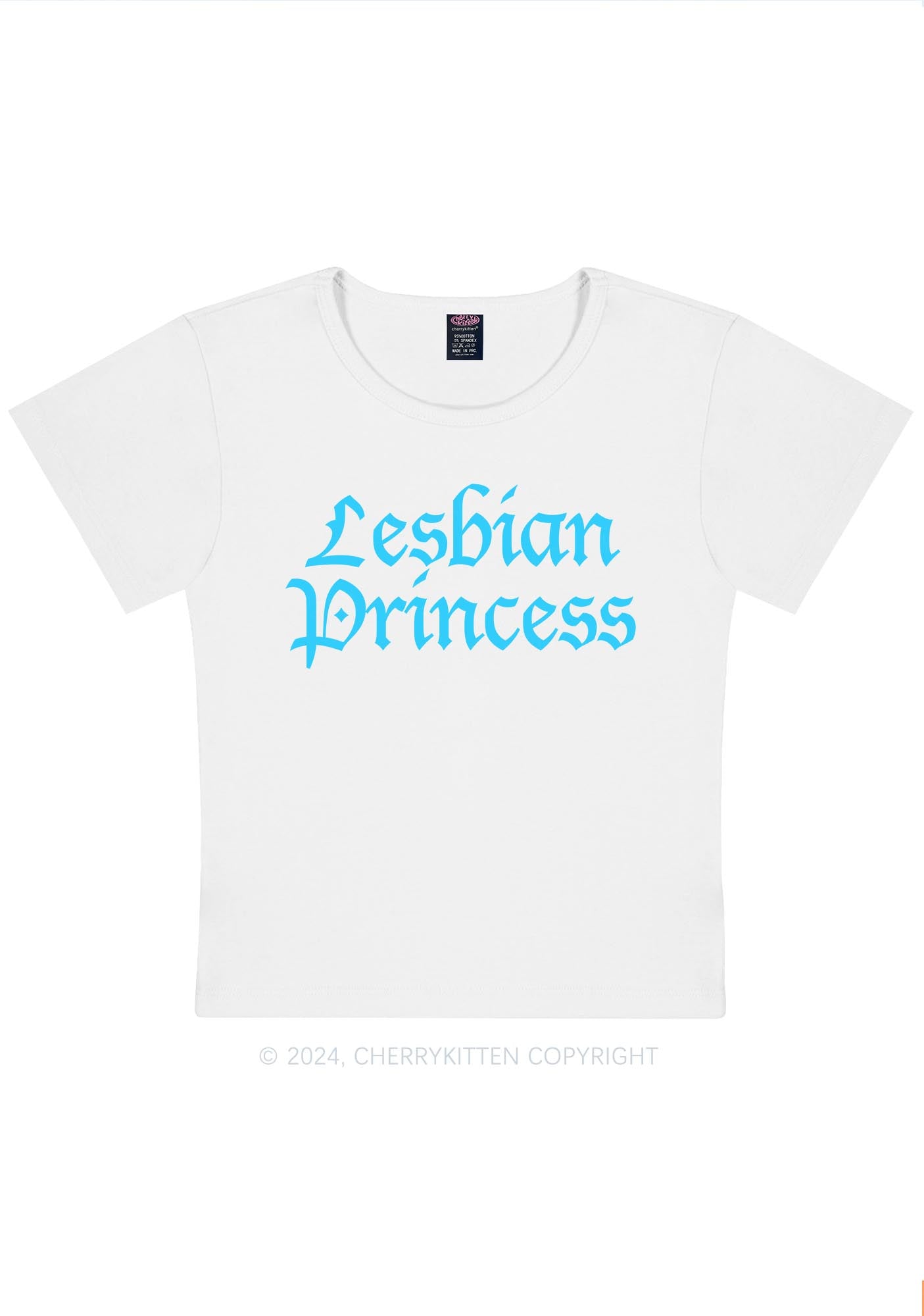 Lesbian Princess Y2K Baby Tee Cherrykitten