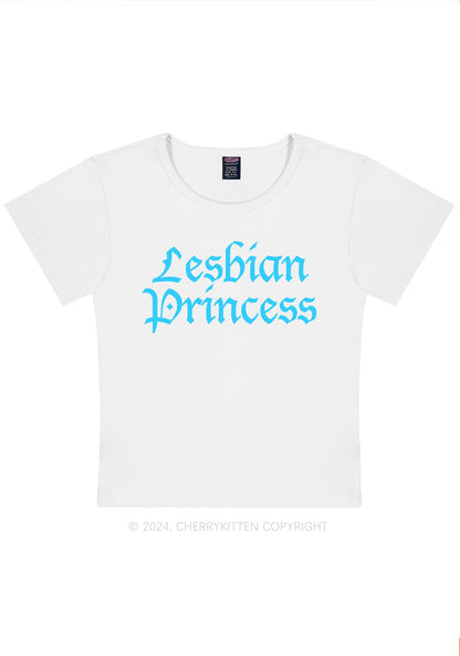 Lesbian Princess Y2K Baby Tee Cherrykitten
