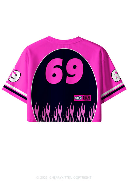 Tattoos Are Tacky Y2K Crop Sport Jersey Shirts Cherrykitten