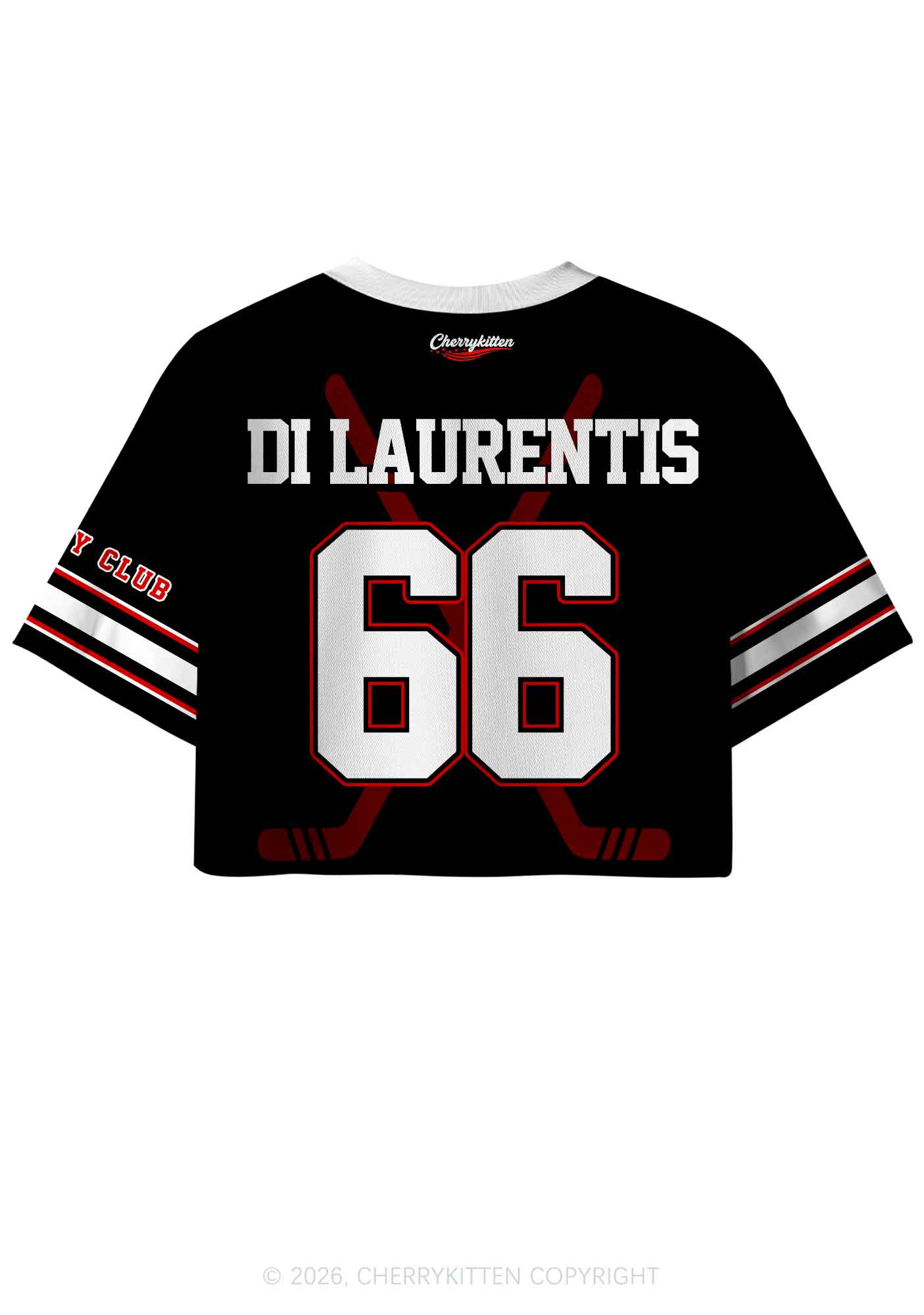 Hockey Player DL Y2K Crop Sport Jersey Shirts Cherrykitten