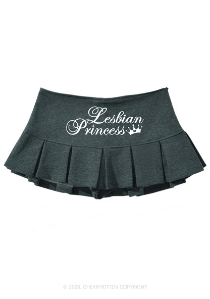 Lesbian Princess Pride Y2K Mini Pleated Skirts Cherrykitten