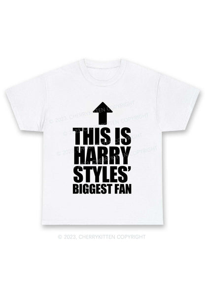 Custom Biggest Fan Y2K Chunky Shirt Cherrykitten