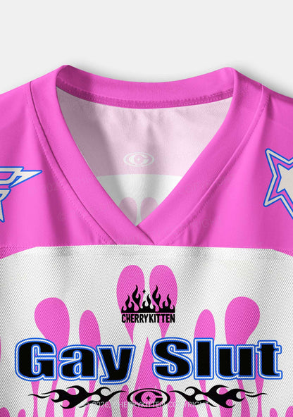 Gay Slxt Pride Y2K Crop Sport Jersey Shirts Cherrykitten