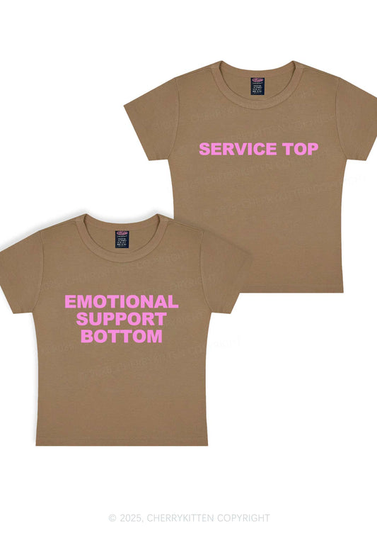 Service Top Y2K Valentine's Day Baby Tee Cherrykitten