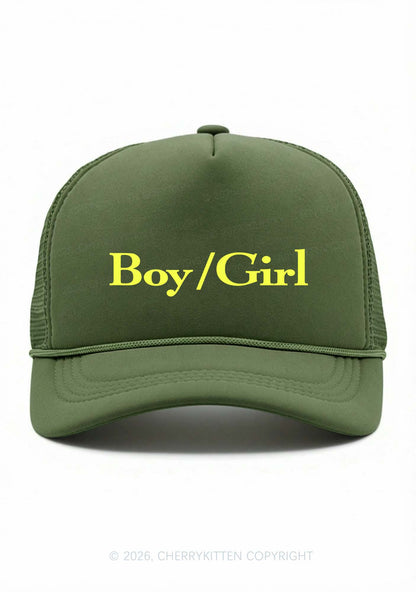 Boy Or Girl Pride Y2K Trucker Hat Cherrykitten