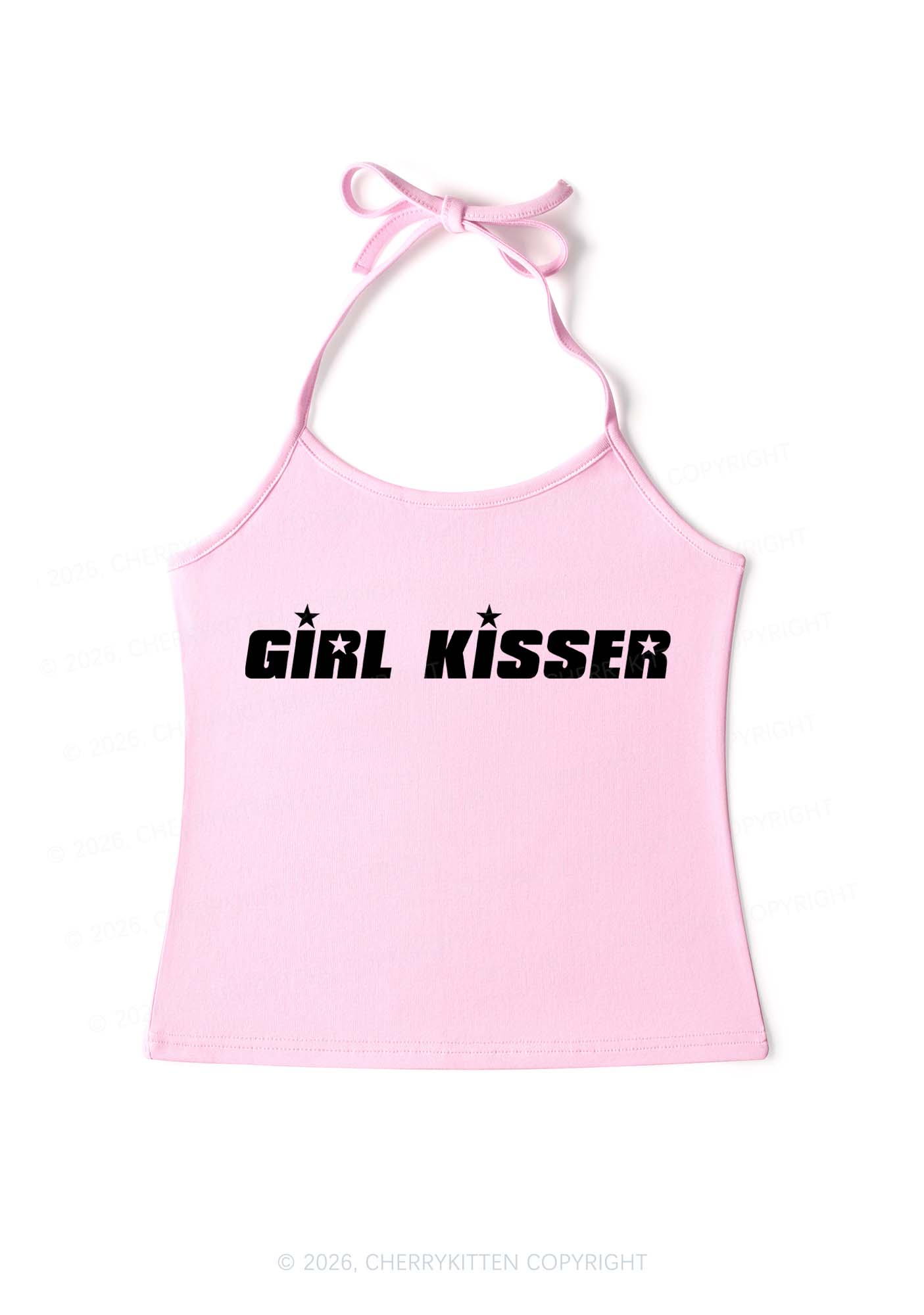 Girl Kisser Star Y2K Halter Neck Cami Cherrykitten
