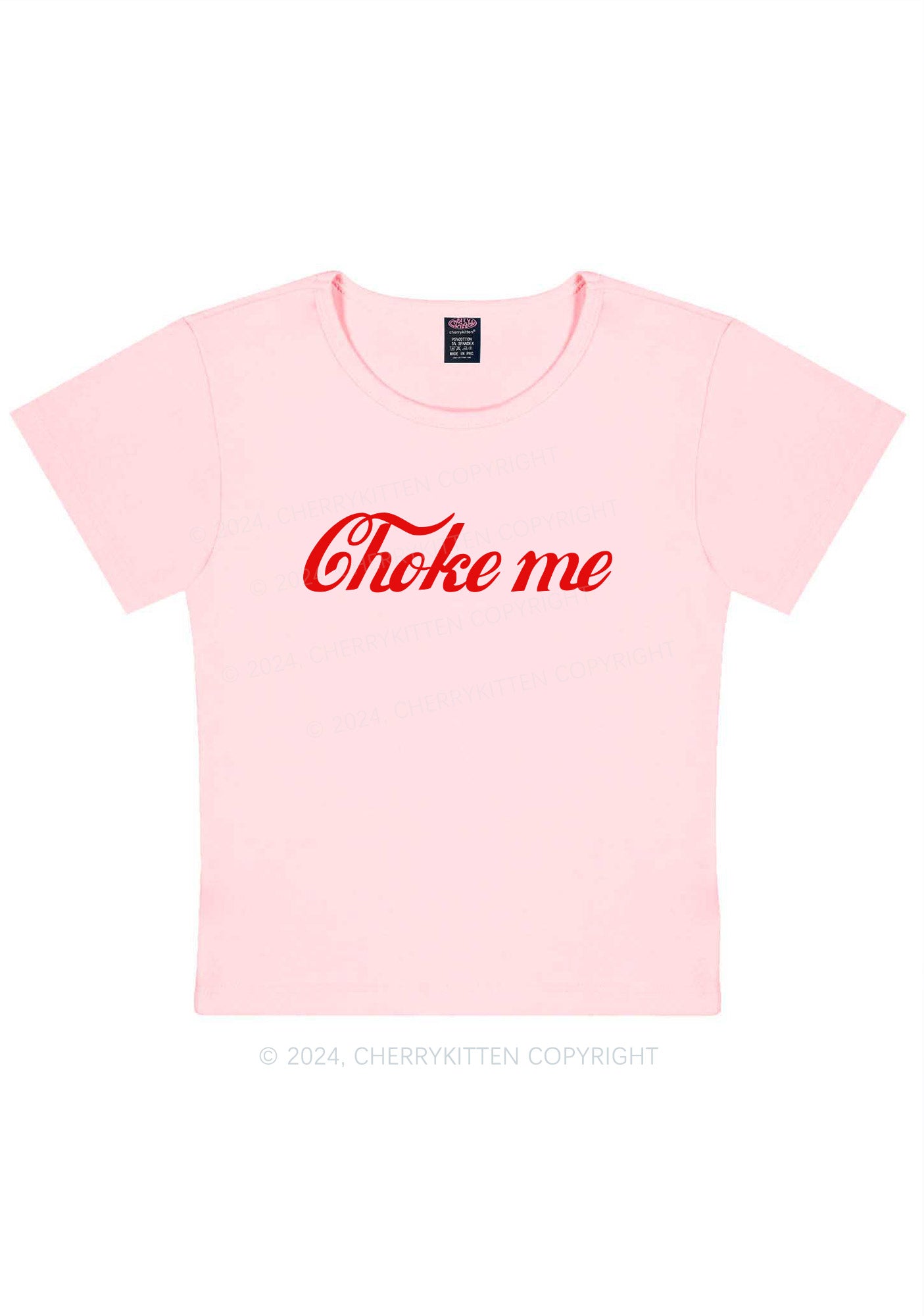 Choke Me Y2K Baby Tee Cherrykitten