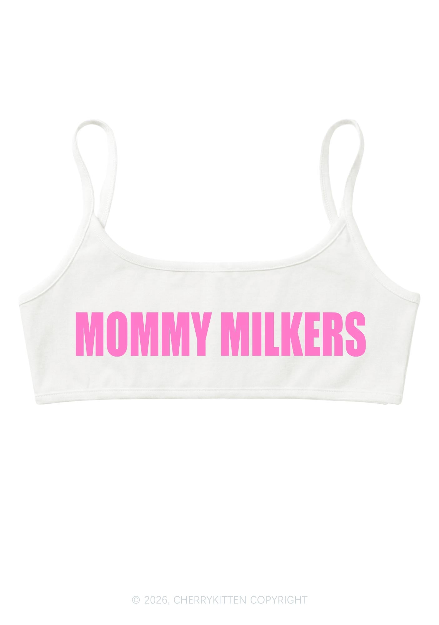 Mommy Milkers Y2K Super Crop Cami Cherrykitten