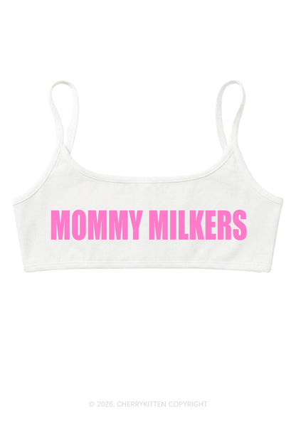 Mommy Milkers Y2K Super Crop Cami Cherrykitten