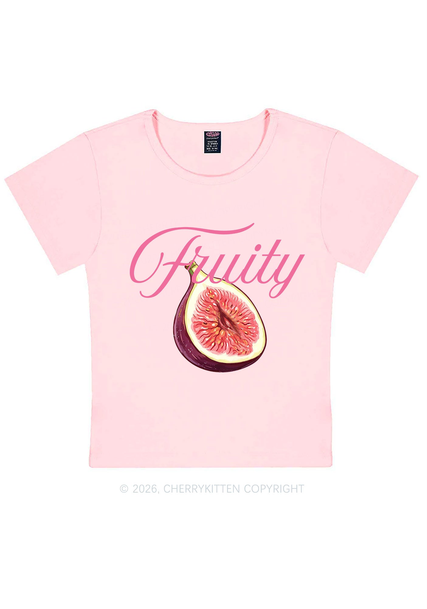 Fruity Fig Pride Y2K Baby Tee Cherrykitten