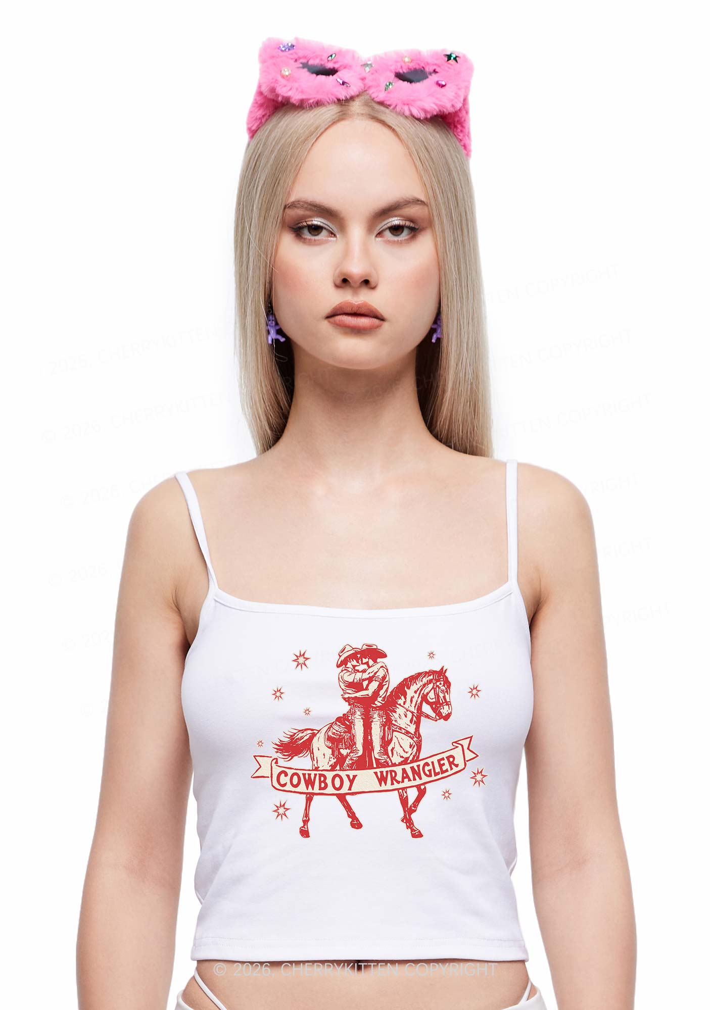 Cowboy Wrangler Pride Y2K Spaghetti Strap Cami Cherrykitten