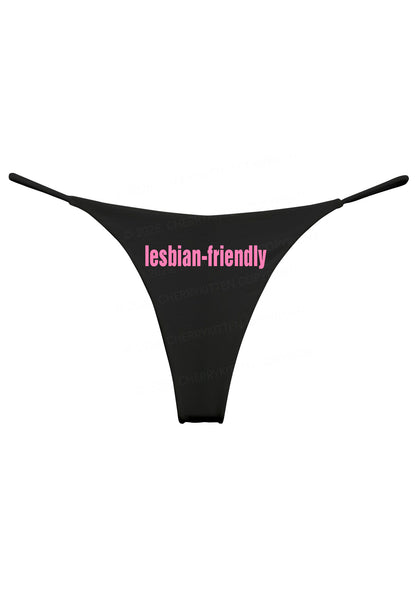 Lesbian Friendly Pride Y2K Bikini String Thong Cherrykitten