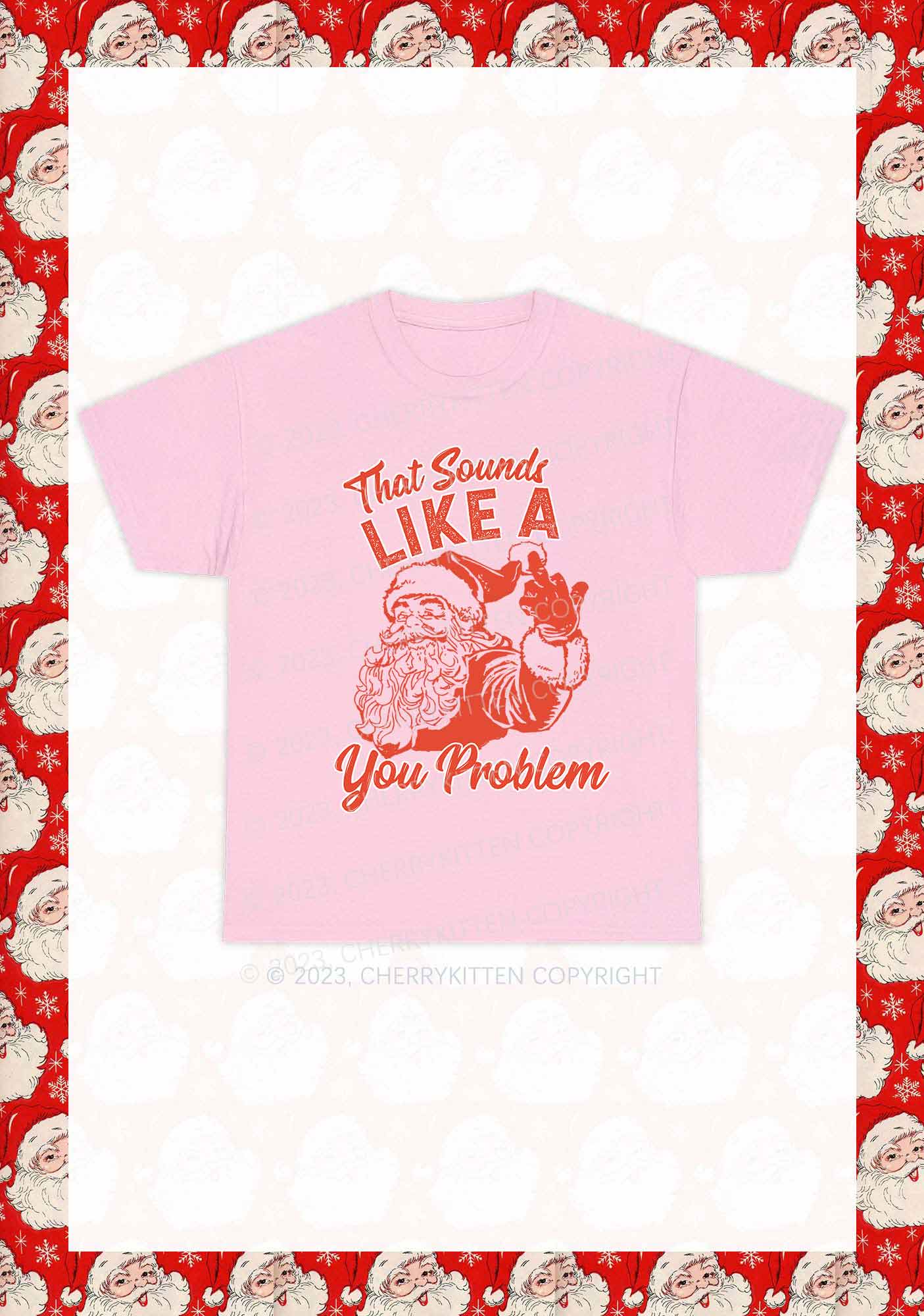 You Problem Christmas Y2K Chunky Shirt Cherrykitten