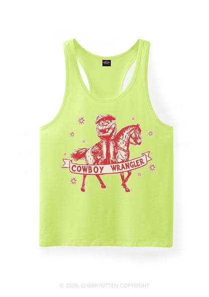 Cowboy Wrangler Pride Y2K Men Racerback Tank Top Cherrykitten