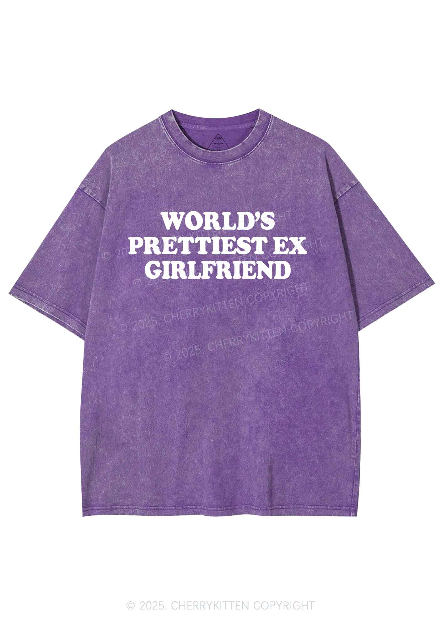 Worlds Prettiest Ex Girlfriend Y2K Shirts Washed Tee Cherrykitten
