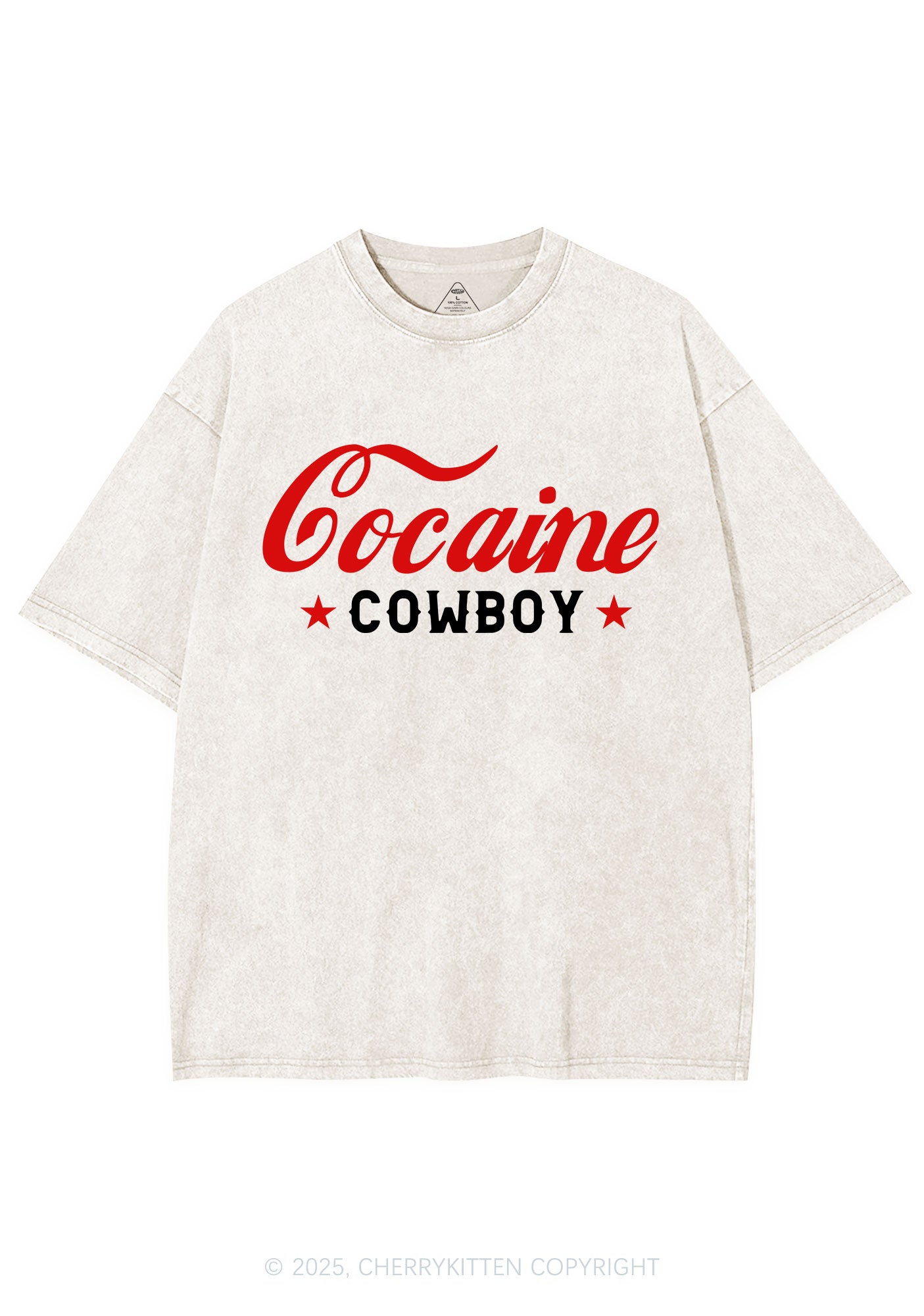 Cola Cowboy Y2K Shirts Washed Tee Cherrykitten