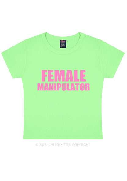 Female Manipulator Y2K Baby Tee Cherrykitten