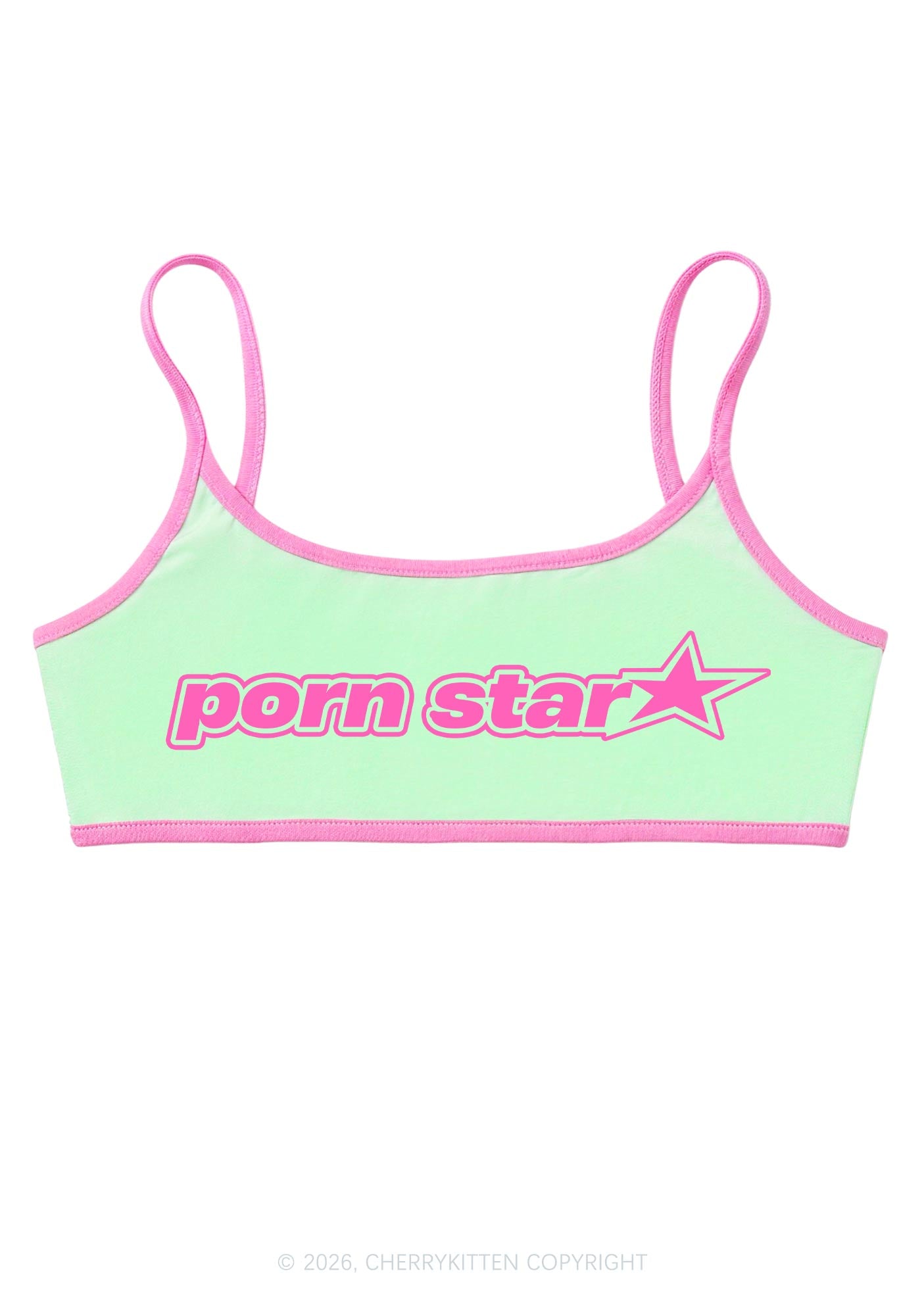 Pxrn Star Y2K Super Crop Cami Cherrykitten