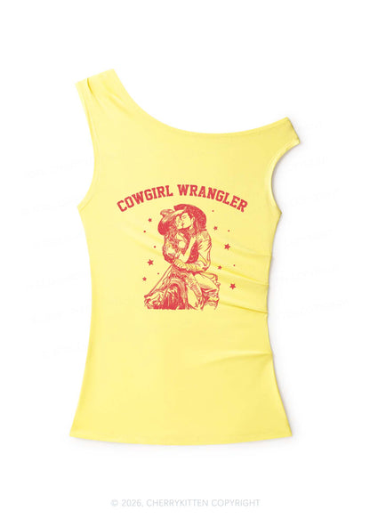 Cowgirl Wrangler Y2K Off Shoulder Tank Top Cherrykitten