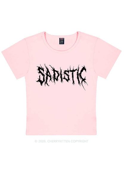 Sapistic Skull Y2K Baby Tee Cherrykitten