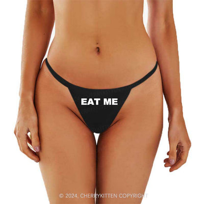 Eat Me Y2K Flat String Thong Cherrykitten