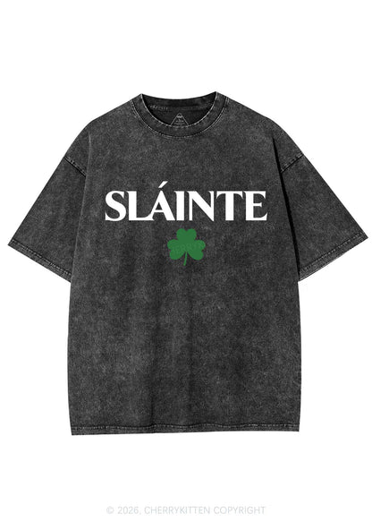 Slainte St Patricks Y2K Washed Tee Cherrykitten