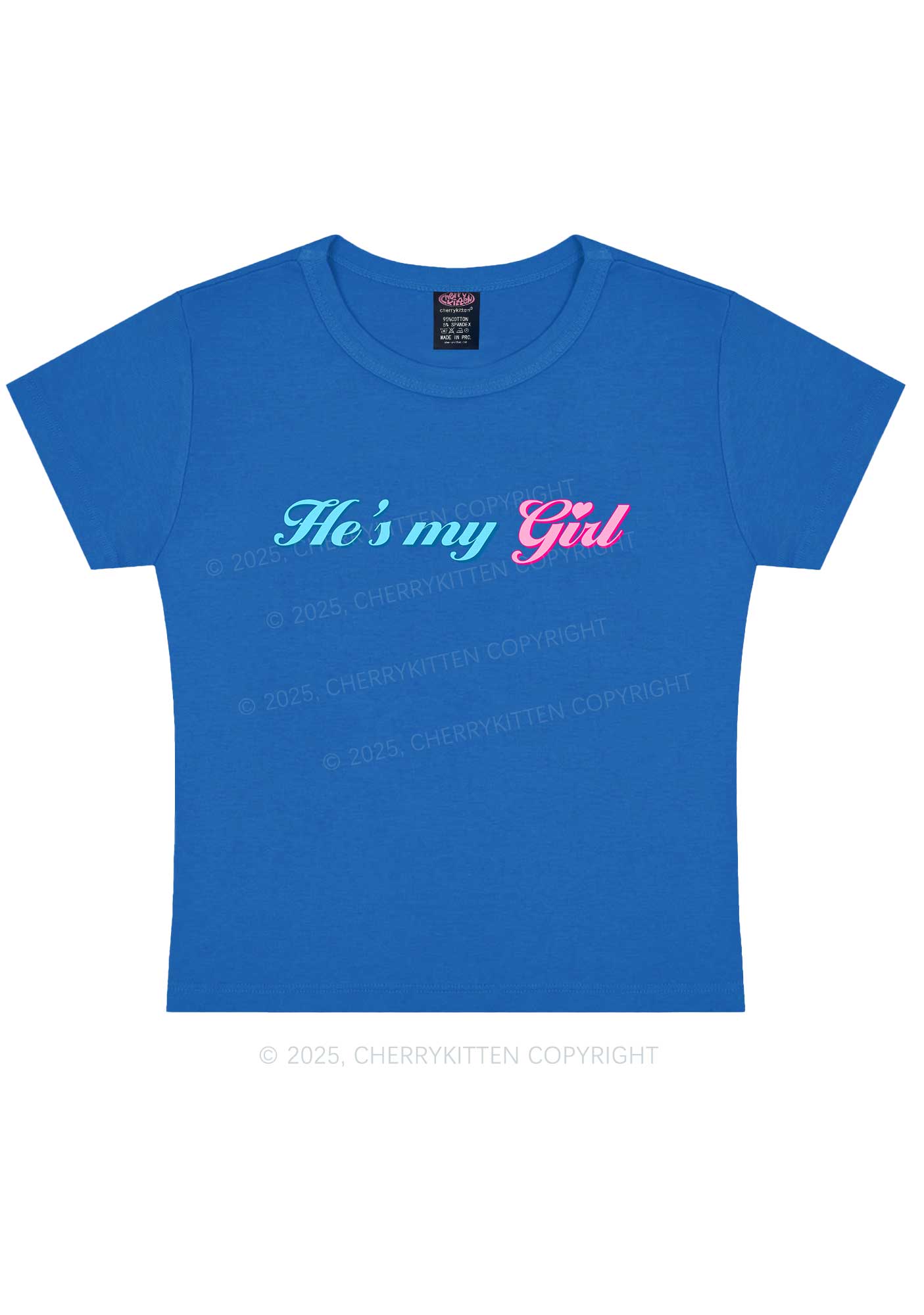 He Is My Girl Pride Y2K Baby Tee Cherrykitten