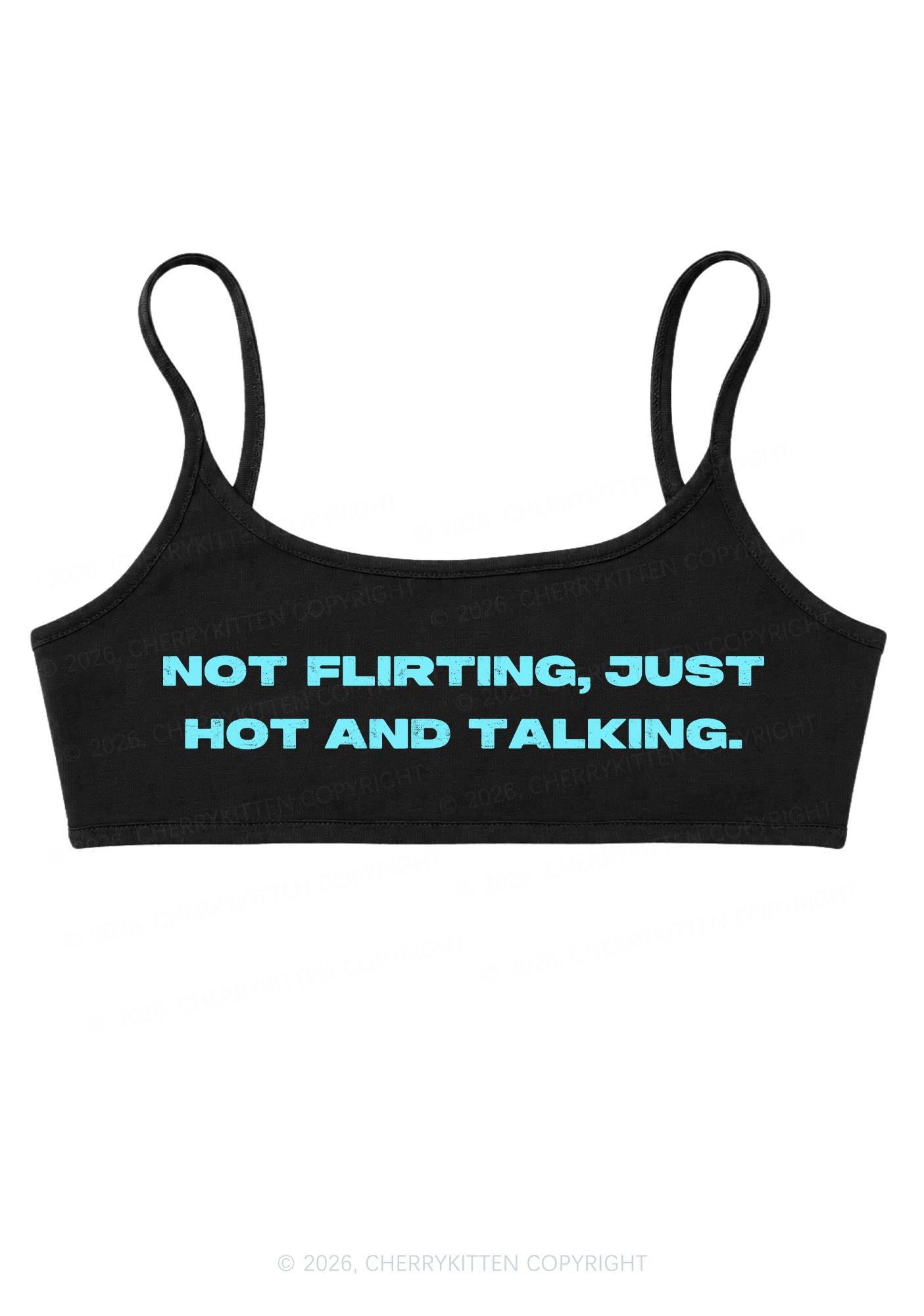 Just Hot And Talking Y2K Super Crop Cami Cherrykitten