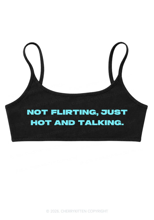 Just Hot And Talking Y2K Super Crop Cami Cherrykitten