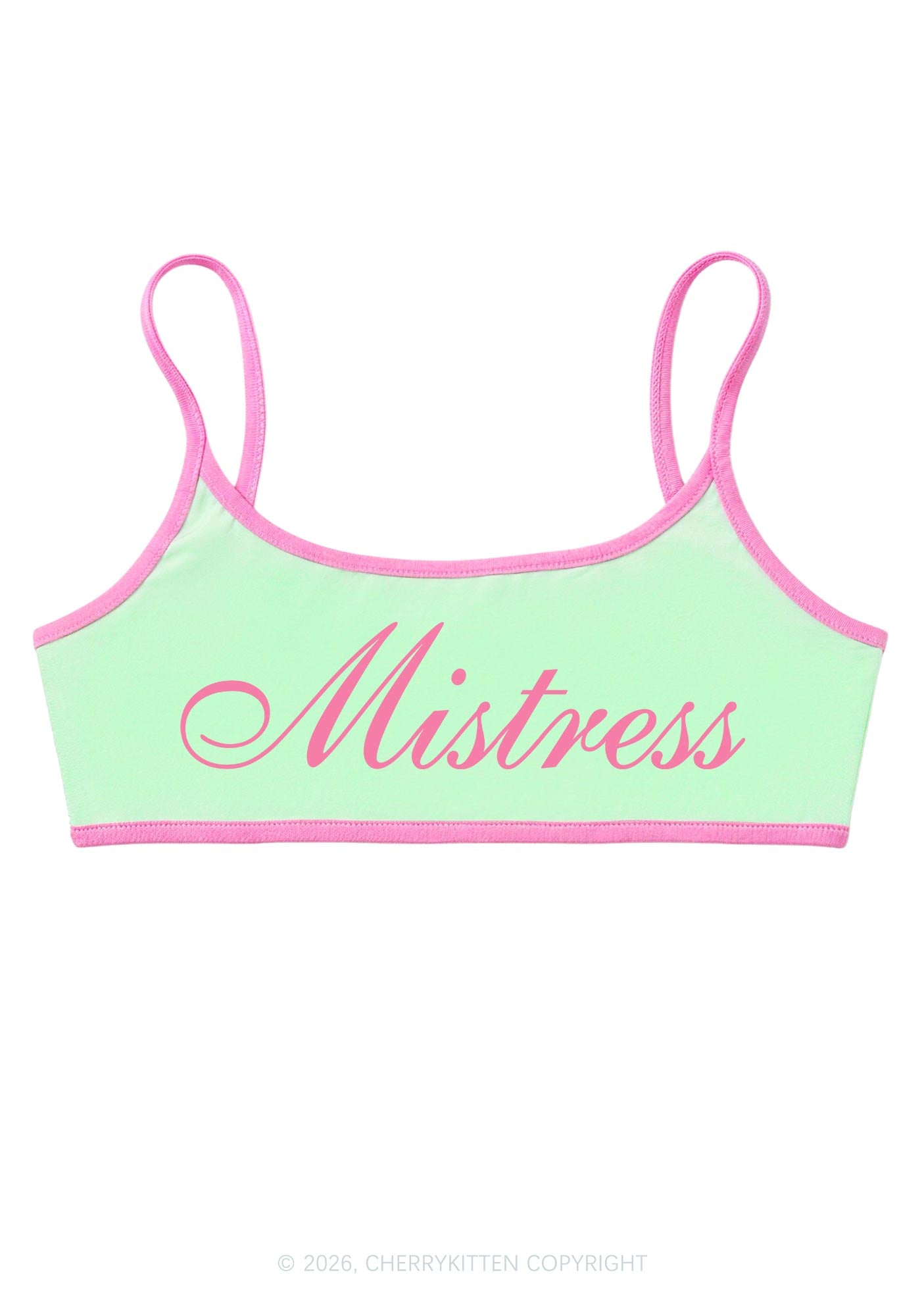 Mistress Y2K Super Crop Cami Cherrykitten